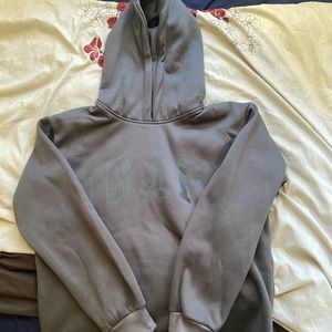 YEEZY GAP Balenciaga dove print hoodie charcoal